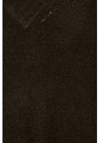 Vero Moda - Sweter. Kolor: czarny. Materiał: dzianina. Wzór: gładki #5