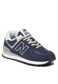 New Balance Sneakersy WL574EVN Granatowy. Kolor: niebieski. Materiał: zamsz, skóra. Model: New Balance 574