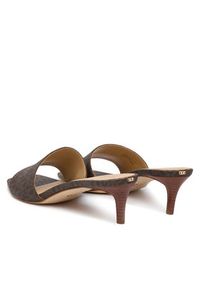 MICHAEL Michael Kors Klapki Elyse 40F5EYMP1B Brązowy. Kolor: brązowy. Materiał: skóra #5