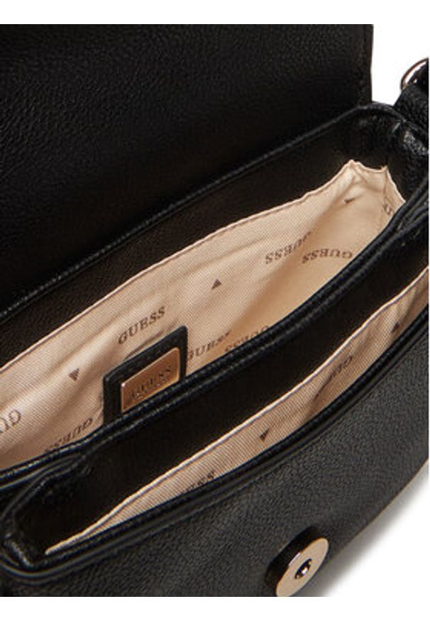 Guess Torebka Calebra Mini HWBG95 36780 Czarny. Kolor: czarny. Materiał: skórzane