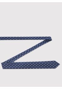 Pako Lorente - PAKO LORENTE – Granatowy krawat mikrowzór. Kolor: niebieski. Materiał: poliester #2