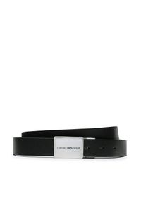 Pasek Męski Emporio Armani. Kolor: czarny