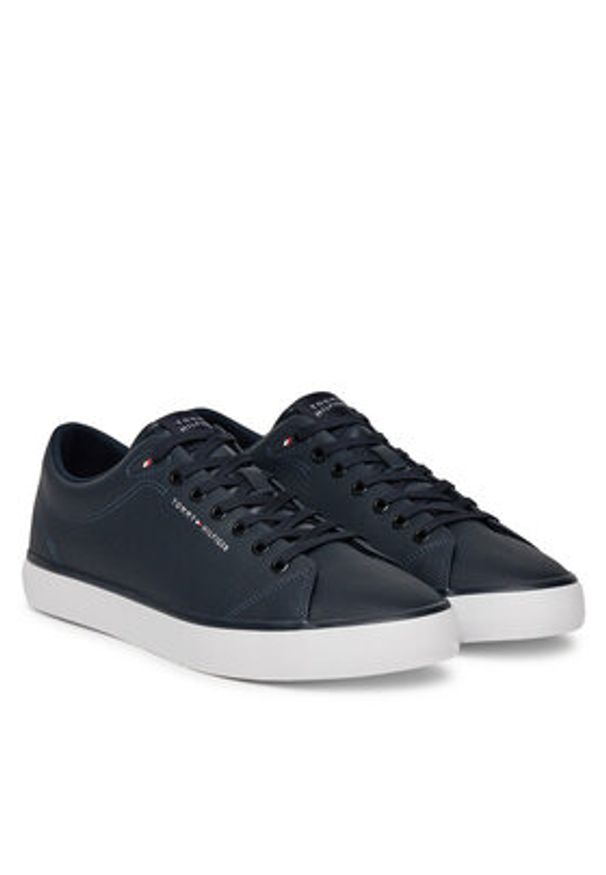 TOMMY HILFIGER - Tommy Hilfiger Sneakersy Hi Vulc Core Low Lth Ii Ess FM0FM05511 Granatowy. Kolor: niebieski. Materiał: skóra