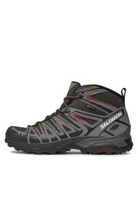 salomon - Salomon Trekkingi X Ultra Pioneer GORE-TEX L47170400 Czarny. Kolor: czarny. Materiał: nubuk, skóra. Technologia: Gore-Tex. Sport: turystyka piesza #5