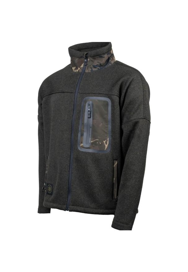 Bluza Męska Wędkarska Na Zamek Nash Zero Tolerance Nordic Fleece. Kolor: zielony