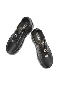 CheBello - Czarne Sneakersy Chebello Modne Obuwie Damskie Na Platformie. Okazja: na co dzień, do pracy. Kolor: czarny. Materiał: materiał. Obcas: na platformie. Styl: elegancki, casual #3