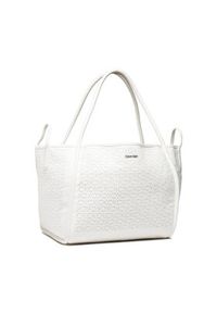 Calvin Klein Torba Calvin Resort Carry All Bag Mesh K60K609404 Biały. Kolor: biały. Materiał: skóra #6