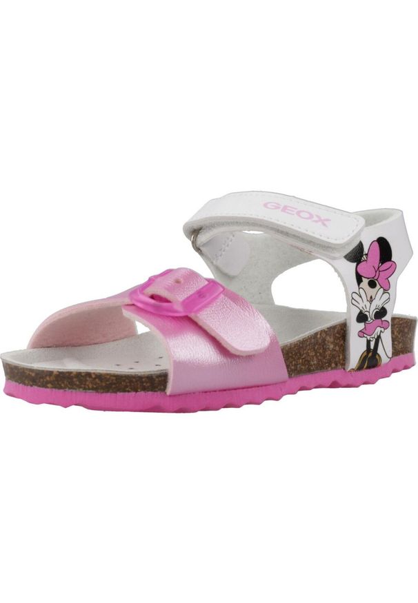 Sandały Geox Model B Sandal Chalki Girl Kolor Biały. Kolor: biały. Materiał: tkanina