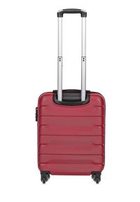 Ochnik - Komplet walizek na kółkach 19''/24''/28''. Kolor: czerwony. Materiał: guma, poliester, materiał, kauczuk #7