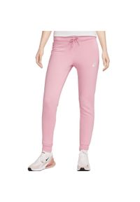 Nike - Spodnie Mid-Rise Slim Rozmiar M Różowy - DQ5174-690. Kolor: różowy. Materiał: materiał. Sport: fitness