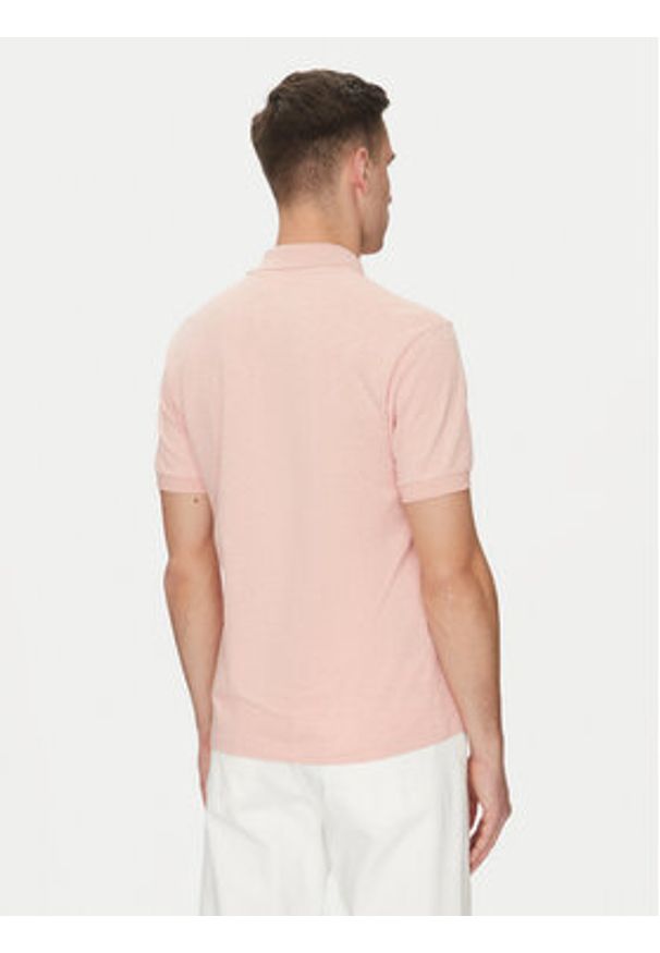 Lacoste Polo L1264 Różowy Classic Fit. Typ kołnierza: polo. Kolor: różowy. Materiał: bawełna