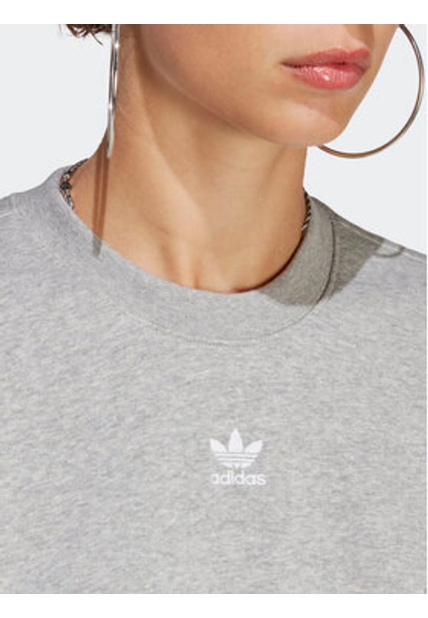 Adidas - adidas Bluza adicolor Essentials IA6499 Szary Relaxed Fit. Kolor: szary. Materiał: bawełna