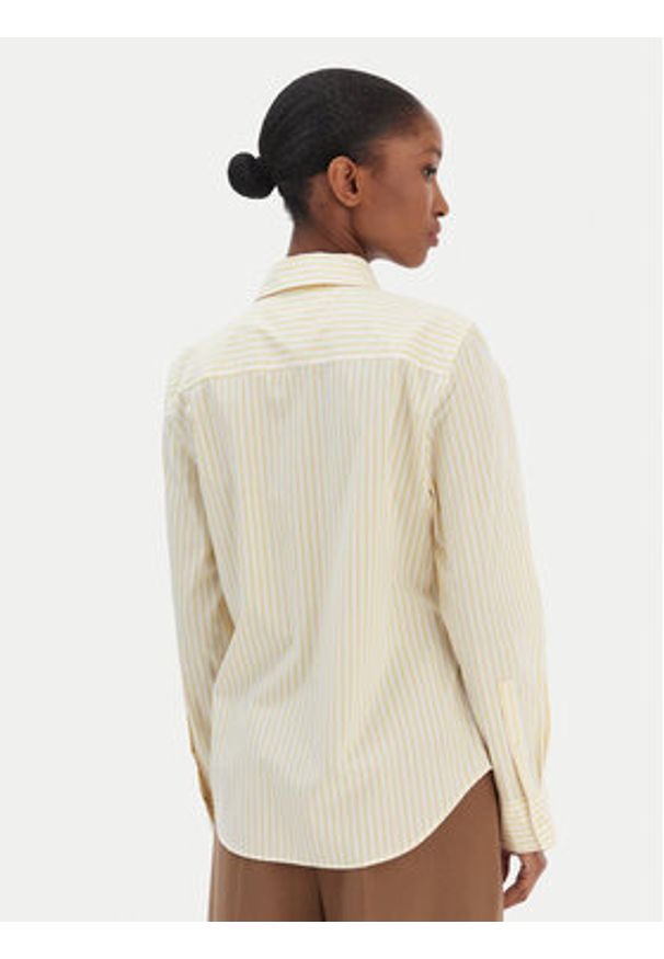 TOMMY HILFIGER - Tommy Hilfiger Koszula Ess WW0WW47169 Żółty Regular Fit. Kolor: żółty. Materiał: bawełna