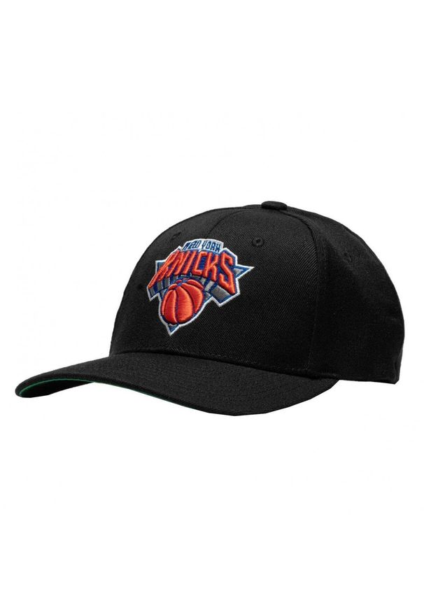 Mitchell & Ness czapka z daszkiem NBA New York Knicks czarna. Kolor: czarny. Styl: sportowy