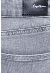 Pepe Jeans jeansy damskie medium waist. Kolor: szary #4