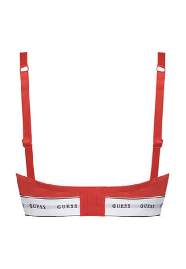 Guess Biustonosz push-up O2BC06 KBBT0 Czerwony. Kolor: czerwony. Materiał: syntetyk. Rodzaj stanika: push-up