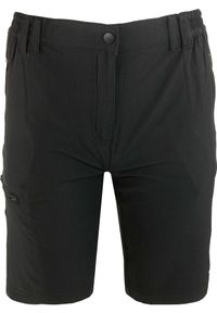 ZSPORT - Damskie Szorty Sportowe Matilda High Elastane - Rozmiar 46 Czarny. Kolor: czarny. Materiał: elastan. Długość: krótkie