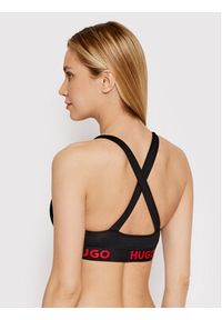 Hugo Biustonosz top Sporty Logo 50469628 Czarny. Kolor: czarny. Materiał: bawełna