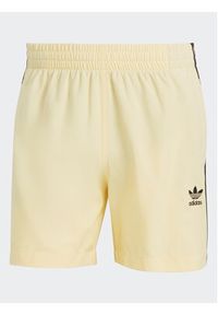 Adidas - adidas Szorty kąpielowe Originals Adicolor 3-Stripes Swim Shorts HT4410 Żółty Regular Fit. Kolor: żółty. Materiał: syntetyk #6