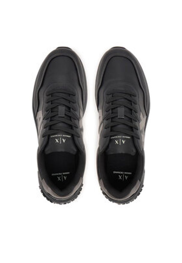 Armani Exchange Sneakersy XM001683 AF17360 FC074 Czarny. Kolor: czarny. Materiał: skóra