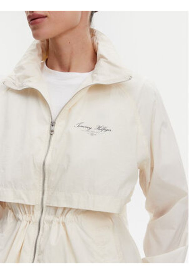 TOMMY HILFIGER - Tommy Hilfiger Wiatrówka WW0WW45413 Beżowy Regular Fit. Kolor: beżowy. Materiał: syntetyk