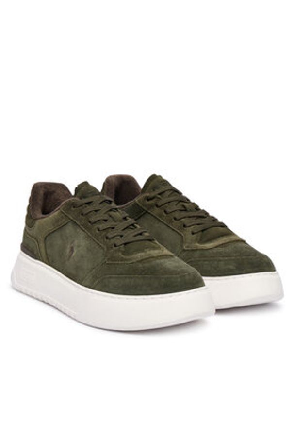 Polo Ralph Lauren Sneakersy Rlite Sport 809974099003 Zielony. Kolor: zielony. Materiał: zamsz, skóra