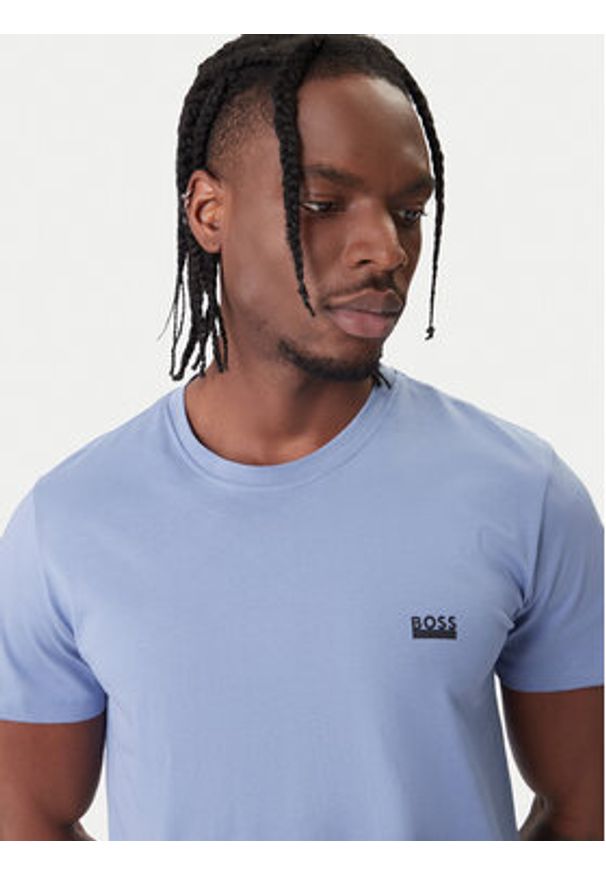 BOSS T-Shirt Rn 365 50531401 Granatowy Regular Fit. Kolor: niebieski. Materiał: bawełna
