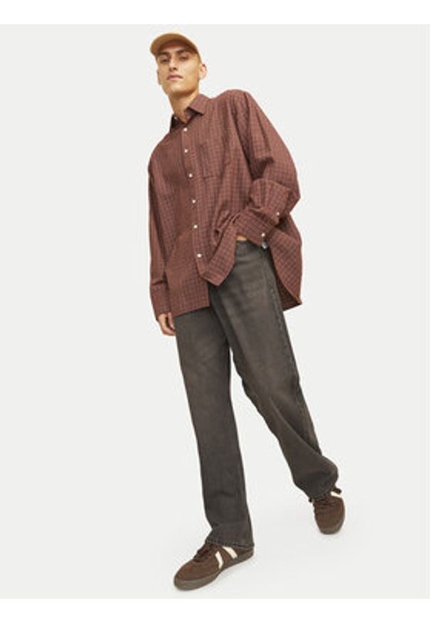 Jack & Jones Jeansy Ron Original 12270068 Czarny Baggy Fit. Kolor: czarny