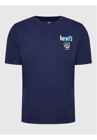 Levi's® T-Shirt Surf Club 16143-0625 Granatowy Relaxed Fit. Kolor: niebieski. Materiał: bawełna