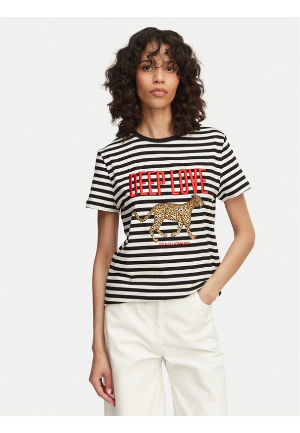 LOLA CASADEMUNT T-Shirt LS2615107 Czarny Regular Fit. Kolor: czarny. Materiał: bawełna