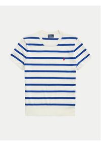 Polo Ralph Lauren Sweter 211891886006 Biały Relaxed Fit. Typ kołnierza: polo. Kolor: biały. Materiał: bawełna