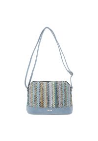 Niebieska Torebka Rieker Stylowa Listonoszka Damska. Kolor: niebieski. Materiał: skórzane. Styl: elegancki. Rodzaj torebki: na ramię #1