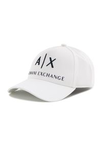 Czapka z daszkiem Armani Exchange. Kolor: biały