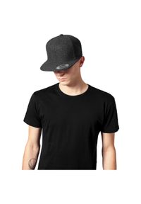 FLEXFIT - Czapka Flexfit melton wool. Kolor: szary. Materiał: wełna #1