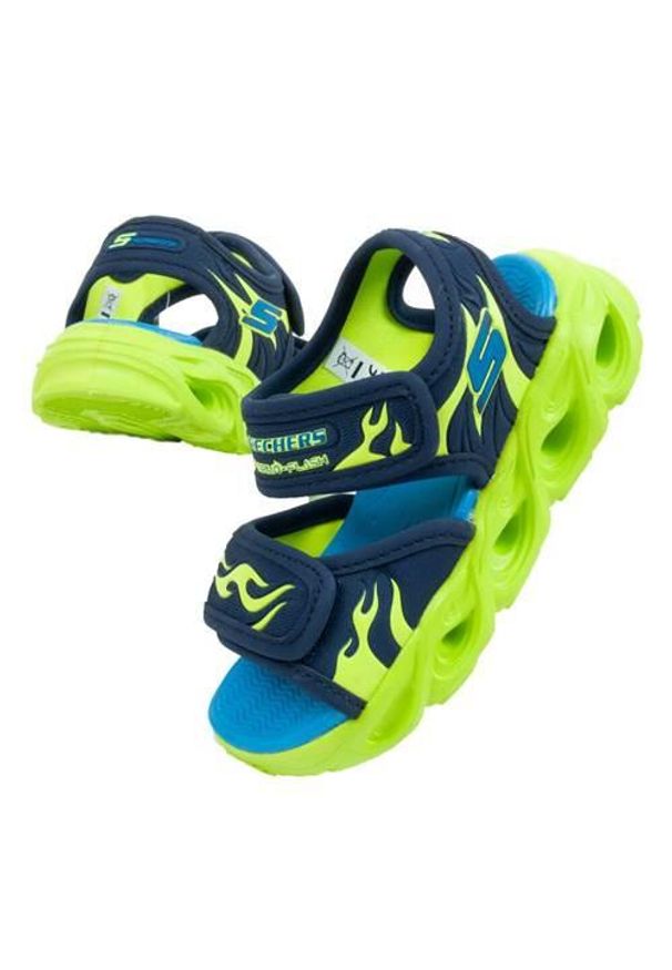 skechers - Buty do chodzenia niemowlęce Skechers 400102NNVLM. Zapięcie: rzepy. Kolor: wielokolorowy. Materiał: tkanina. Sport: turystyka piesza