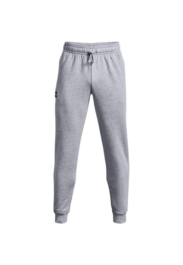 Spodnie fitness męskie Under Armour Rival Fleece Joggers. Kolor: szary. Sport: fitness