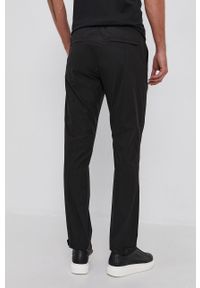 Sisley Spodnie męskie kolor czarny proste. Okazja: na co dzień. Kolor: czarny. Materiał: tkanina. Wzór: gładki. Styl: casual #3
