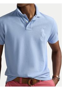 Polo Ralph Lauren Polo 710938137012 Błękitny Slim Fit. Typ kołnierza: polo. Kolor: niebieski. Materiał: bawełna #3