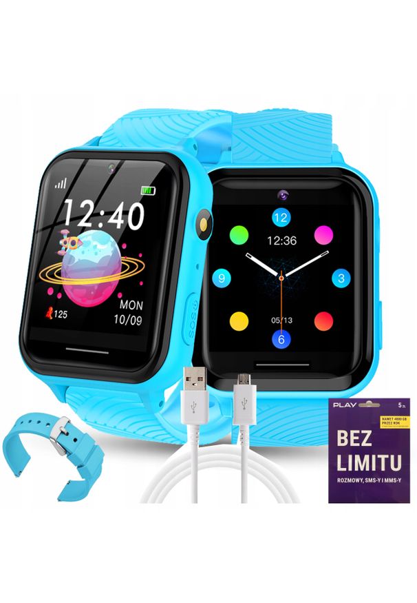 WonderWatch - SMARTWATCH ZEGAREK TELEFON DLA DZIECI ROZMOWY MUZYKA SIM Z GRAMI LATARKA. Rodzaj zegarka: smartwatch
