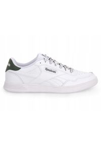 Reebok - Buty na co dzień męskie REEBOK COURT ADVANCE VEGAN skóra. Okazja: na co dzień. Kolor: biały. Materiał: skóra