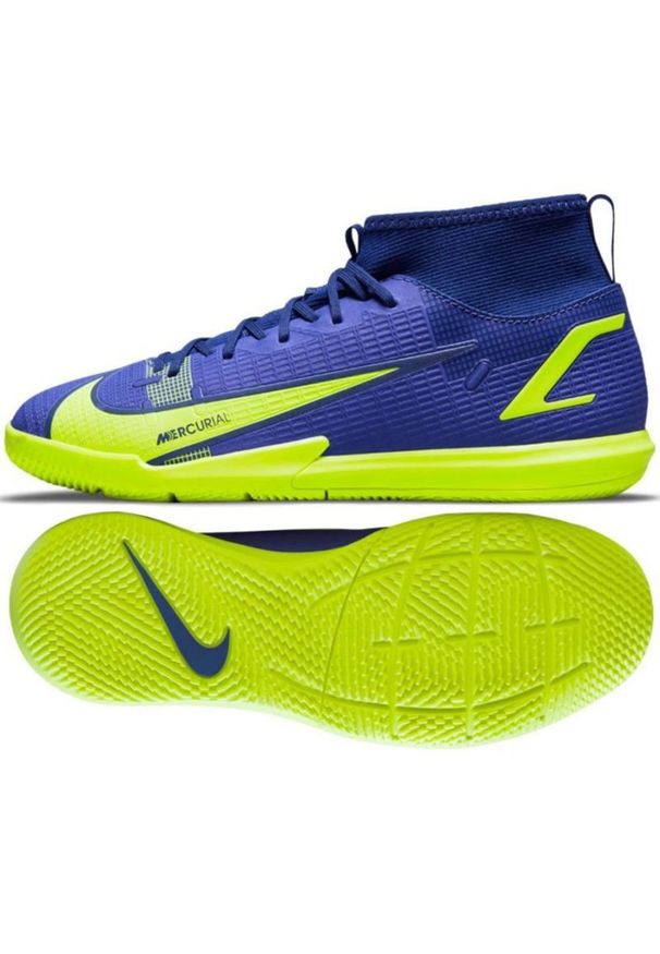 Buty piłkarskie Nike Mercurial Superfly 8 Academy Ic Jr CV0784 474 wielokolorowe niebieskie. Kolor: wielokolorowy. Sport: piłka nożna