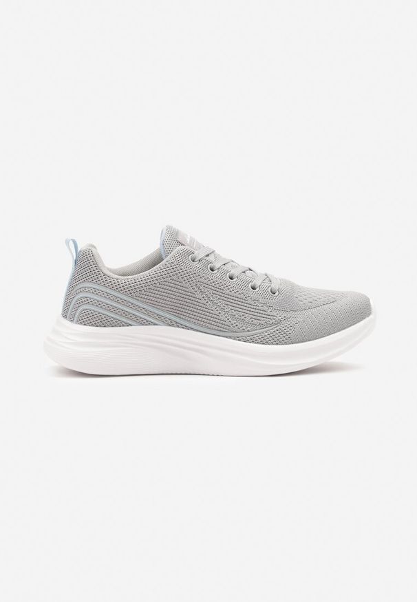 Born2be - Szaro-Niebieskie Buty Sportowe Sneakersy Ombre na Piankowej Podeszwie Arelinas. Okazja: na co dzień. Kolor: szary. Szerokość cholewki: normalna. Sport: fitness