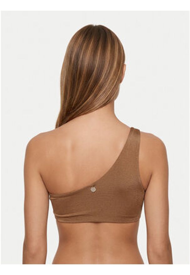 Max Mara Beachwear Góra od bikini Alisia 2616821059 Brązowy jasny. Kolor: brązowy. Materiał: syntetyk