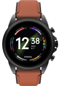Smartwatch Fossil Smartwatch Fossil FTW4062 Czarny Brązowy 1,28". Rodzaj zegarka: smartwatch. Kolor: brązowy, wielokolorowy, czarny
