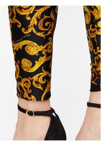 Versace Jeans Couture Legginsy 74HAC101 Czarny Regular Fit. Kolor: czarny. Materiał: syntetyk #6