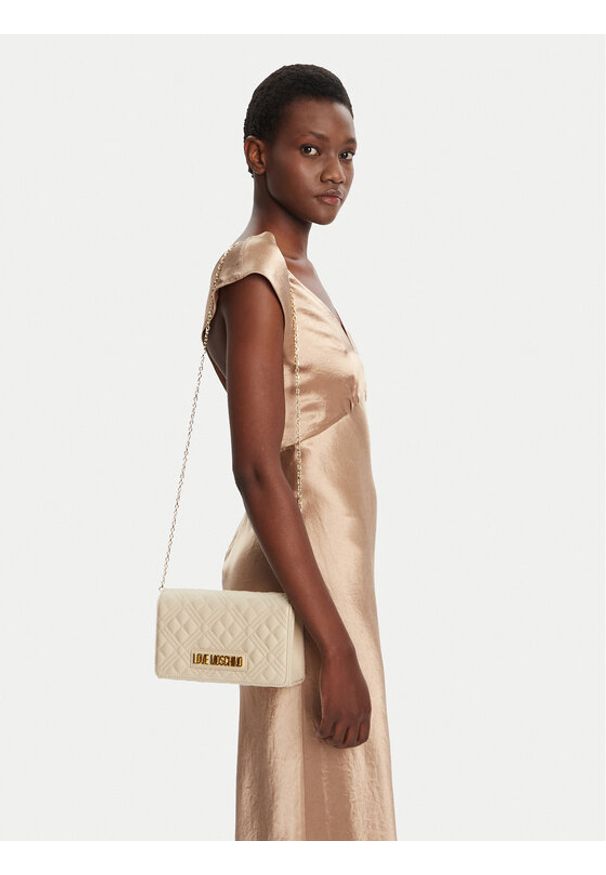 Love Moschino - LOVE MOSCHINO Torebka JC4079PP1NLA0110 Écru. Materiał: skórzane
