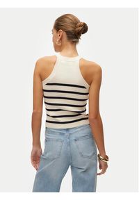 Vero Moda Top Saba 10306826 Beżowy Slim Fit. Kolor: beżowy. Materiał: wiskoza #6