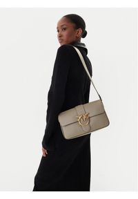 Pinko - PINKO Torebka Love One Classic Slouchy Fl Al 25-26 PLTT 104524 A0QO Szary. Kolor: szary. Materiał: skórzane #1