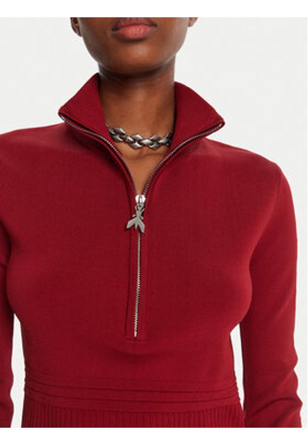 Patrizia Pepe Sweter 8K0323 K274 Czerwony Regular Fit. Kolor: czerwony. Materiał: wiskoza