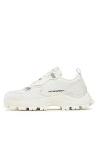 Emporio Armani Sneakersy X4C637 XN943 Q756 Écru. Materiał: skóra #7